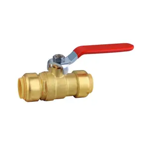 18. KL2222 cUPC NSF approved 1/2" 3/4" quick connect shark bite Push fit ball valve for PEX COPPER CPVC pipe