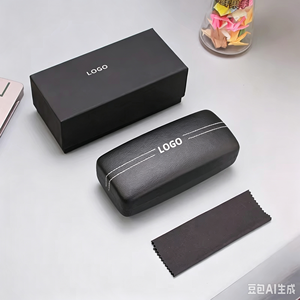 <span class=keywords><strong>Étui</strong></span> <span class=keywords><strong>à</strong></span> <span class=keywords><strong>lunettes</strong></span> de soleil en gros, fourni par l'usine, avec impression de logo OEM, en papier floqué, boîte rigide haut de gamme, luxe léger - Product Image 6