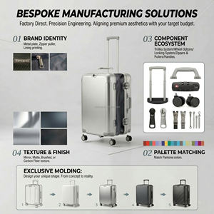 Valise de luxe en alliage d'aluminium de 20 à 29 pouces, style professionnel, avec serrure TSA, durable, entièrement en aluminium et magnésium, pour le voyage - Product Image 5