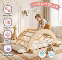 Arche d'escalade Montessori intérieure pour tout-petits, échelle en bois pour enfants