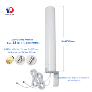 <span class=keywords><strong>ราคา</strong></span>โรงงานสายไฟเราเตอร์ภายนอกการสื่อสาร SMA-male 18dBi Mimo Lte 4G เสาอากาศ Wifi - Product Image 2