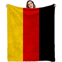Plaids en flanelle polaire tricotés en polyester personnalisés imprimés sur mesure, vente en gros pour la décoration intérieure avec logo