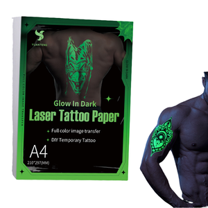 Papier Imprimable A4 pour Tatouages Temporaires à Jet d'Encre Luminescentes, Kit de Pochoirs à Transfert d'Eau pour Enfants - Product Image 4