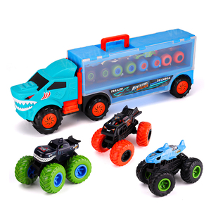 <span class=keywords><strong>รถ</strong></span>บรรทุก<span class=keywords><strong>ม</strong></span>อนสเตอร์พับได้ Monster Wheels สำหรับบรรทุก<span class=keywords><strong>ม</strong></span>ินิ<span class=keywords><strong>รถ</strong></span><span class=keywords><strong>ม</strong></span>อนสเตอร์ <span class=keywords><strong>4</strong></span> คัน ของเล่นรถพลาสติกขับเคลื่อนด้วยแรงเสียดทานสำหรับเด็ก - Product Image 1