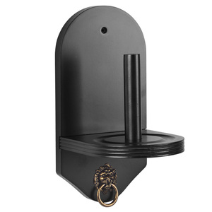 Support en bois fixé au <span class=keywords><strong>mur</strong></span> <span class=keywords><strong>de</strong></span> <span class=keywords><strong>craie</strong></span> <span class=keywords><strong>de</strong></span> cône, bois solide avec la couleur noire, TP-BW1011 - Product Image 2
