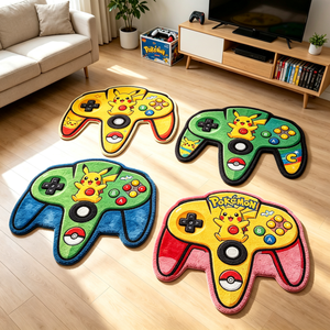 Alfombra con Forma <span class=keywords><strong>de</strong></span> Control <span class=keywords><strong>de</strong></span> Juego <span class=keywords><strong>de</strong></span> Pokemon <span class=keywords><strong>Pikachu</strong></span>, Decoración para Sala <span class=keywords><strong>de</strong></span> Estar y Dormitorio, Alfombra <span class=keywords><strong>de</strong></span> Anime Personalizada <span class=keywords><strong>de</strong></span> Lujo, Alfombra Impresa con Diseño <span class=keywords><strong>de</strong></span> Gamepad - Product Image 1