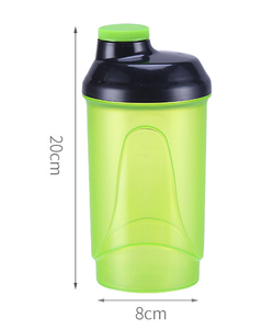 Wholesale Customized 600ml GYM Shake Drink Water <b>Bottle</b> clear Transparent Plastic <b>Protein</b> Shaker <b>Bottle</b> - Product Image 4