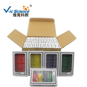 <b>Microscope</b>-grade plastic biological specimen slides, 12-piece vegetable and plant series set, for children. - Product Image 2