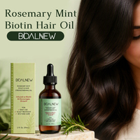 Minyak Rambut Herbal Rosemary Mint Biotin OEM, Serum Penguat Pertumbuhan Rambut, Pencegah Kerontokan, Minyak Esensial Perawatan Rambut, Minyak Penumbuh Rambut