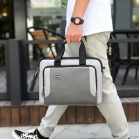 Sac messager pour ordinateur portable personnalisé avec logo OEM, 15,6 pouces, Oxford imperméable, coussin d'air antichoc, mallette de bureau pour hommes