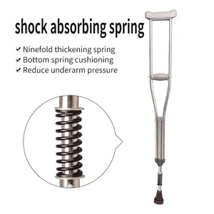 Adjustable Aluminum Underarm Crutches Lightweight Aluminum Adult Underarm Crutches Disable