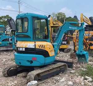 Mini-excavatrice Kubota Kx165 d'occasion de haute qualité de 5,5 tonnes avec lame de bulldozer, machine sur chenilles, mini-excavatrice Kubota Kx165 usagée - Product Image 2