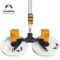Machine de nettoyage professionnelle pour panneaux solaires TS-2, brosse rotative à double tête, perche réglable de 3,5m à 7,5m, outil de lavage électrique pour panneaux photovoltaïques