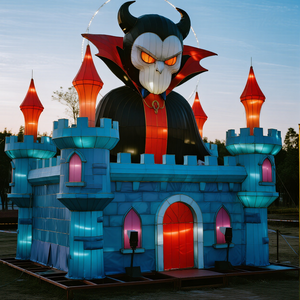 Bán nóng Phong Cách Gothic thủ công trang trí nội thất ánh sáng Halloween ma cà rồng đèn lồng cho ngôi nhà ma ám trong nhà Tạ Ơn Ngày của Cha - Product Image 4