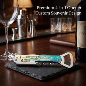 Cuchillo de Bolsillo Multifuncional 4 en 1 de Primera Calidad, Abrebotellas, Abridor de <span class=keywords><strong>Vino</strong></span>, Sacacorchos, con Logotipo Personalizado, Recuerdo de Panamá, Resistente - Product Image 3
