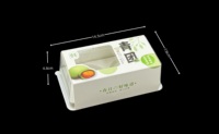 Boîte d'emballage pour mochi en PET transparente jetable, 2 et 4 pièces, conteneur personnalisable pour desserts et pâtisseries, vente en gros pour boulangeries