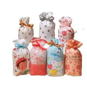 Sac à cordon en ruban de petite taille fabriqué en usine, emballage de Noël, sac cadeau, sac à bonbons, sac à biscuits, sac à snacks, sac d'emballage cadeau - Product Image 1