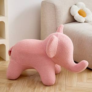 Chaise en peluche jaune en forme d'éléphant, style dessin animé, siège de salon pour enfants et adultes - Product Image 3