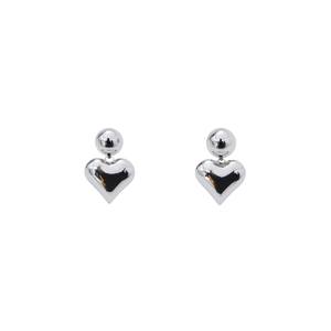 Pendientes de Moda con Forma de Corazón en Acero Inoxidable 316L con Baño de Oro PVD para Mujer - Product Image 2