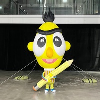 Modèle de personnage de dessin animé gonflable géant amusant, publicitaire, en peluche, personnalisable, mascotte gonflable