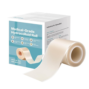 Rollos de apósitos hidrocoloides de varios tamaños con bordes, apósitos para el cuidado de heridas, parches absorbentes grandes para el acné - Product Image 4