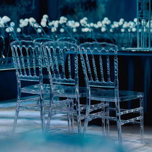 Chaise <span class=keywords><strong>Napoléon</strong></span> en acrylique de qualité export pour la vente en gros sur le marché du mobilier hôtelier et de mariage - Product Image 1