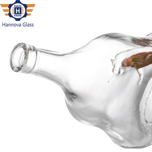 Độc đáo 1000ml Chai thủy tinh với khắc 3D sư tử bên ngoài cho Tequila Whisky Vodka tùy chỉnh rỗng Tinh Thần Rượu chai Stopper - Product Image 5