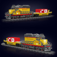 Ensemble de blocs de construction de train locomotive de type 12027 SD40-2 en PVC pour enfants