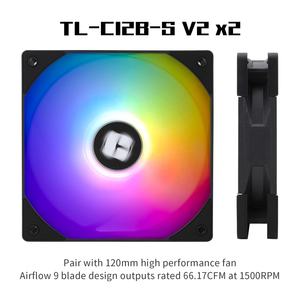 مبرد حراري PS120SE فانتوم روح ARGB وحدة المعالجة المركزية 7 أنابيب الحرارة أبراج مزدوجة مراوح الكمبيوتر للكمبيوتر - Product Image 3