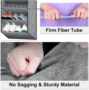 Lớn Sâu Túi Over-the-Door Giày & Quần Áo <span class=keywords><strong>Organizer</strong></span> Ngắn Treo Giá Cho Tủ Quần Áo Sneaker Lưu Trữ - Product Image 4