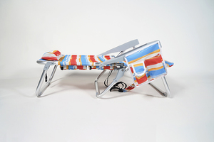 QM Adjustable 600D Oxford Outdoor Folding Metal Aluminum <b>Beach</b> <b>Chair</b> Modern Design Comfortable for Camping and <b>Beach</b> Use - Product Image 3