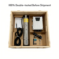 Kit de pompe solaire submersible 48V 500W 0.5HP en acier inoxydable 304 pour puits profond avec contrôleur MPPT pour l'irrigation hors réseau des fermes