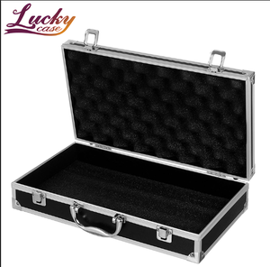 Maletín de Aluminio Plateado al por Mayor con Cerradura, Estuche Rígido Metálico con Espuma para Viajeros, Artesanos, Trabajo y Negocios - Product Image 1