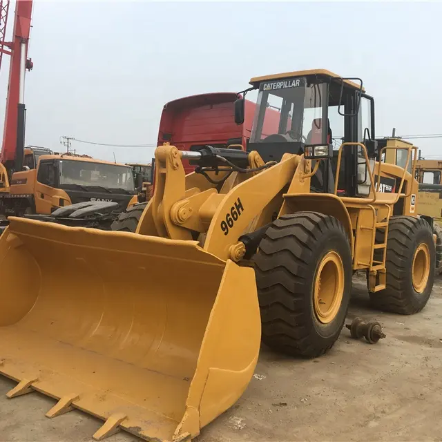 Cargadora de ruedas usada CAT 966H frond payloader Caterpillar 966 neumático