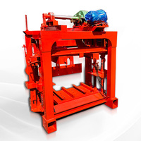 Máquina Semiautomática para Fabricar Bloques de Hormigón Dingrui QT4-40, Baja Inversión y Fácil Operación para Pequeñas Fábricas