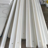Bandes de guidage en plastique écologique en nylon PA PE de 20 mm d'épaisseur personnalisée, résistantes aux usages intensifs, service de découpe pour les machines à convoyeurs