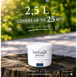 40 ULTRAMARINE 25 lt LaChalk : l'évolution de la peinture à la craie. Où la craie rencontre la résine : Peinture hybride craie-résine fabriquée en Italie. - Product Image 2