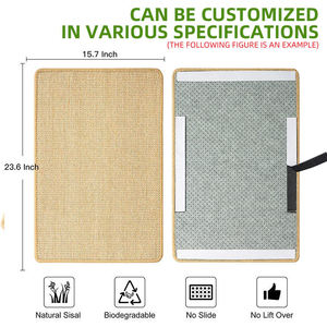 Hot Selling Durable Cat <b>Scratch</b> <b>Pad</b> Various Sizes Eco-Friendly Sisal Mat Simple Style Sofa Mat for Pets - Product Image 4