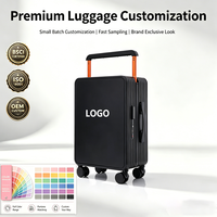 Bagages de luxe à large poignée Designer Spinner Valise Bagage à main Noir Voyage d'affaires Large Trolley Bagages