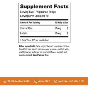 Capsules de Lutéine et de Zéaxanthine 60 gélules molles OEM ODM pour la santé oculaire – Complément alimentaire - Product Image 2