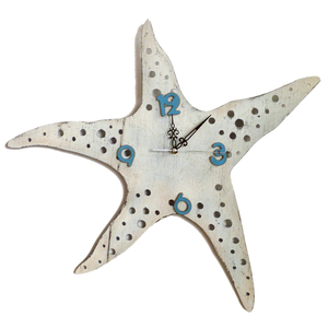 Horloge murale décorative en bois découpé au laser, thème marin, animaux marins, hippocampe, <span class=keywords><strong>décoration</strong></span> - Product Image 4