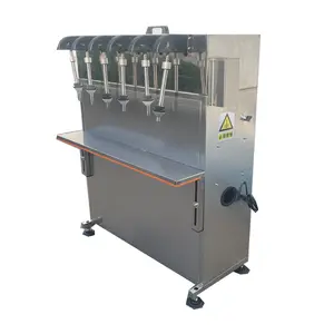 Small Scale PET Plastic Glass Bottle Liquid Filler 12 Heads Semi Automatic Filling Machine