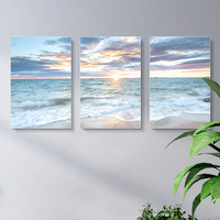 Lumière murale de luxe style nordique, fond de canapé, chambre à coucher, paysage, luxueux, peinture en cristal, art murale