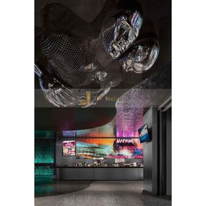 ANW5518 Large Scale Custom Art Deco Stainless Steel Sculpture Made in China for Public <b>Space</b> <b>Decoration</b> Anniversary Celebrations - Product Image 3