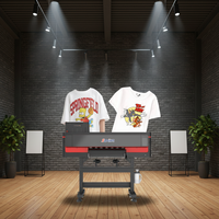 Nouvelle imprimante DTF pour t-shirts à rouleaux entièrement automatique à 2 têtes I3200 de 24 pouces avec encre pigmentée, garantie 1 an
