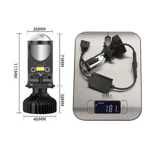 Auto coche motocicleta Mini Led Y6 LED H4 Y6 Mini proyector faro lente Bi Led proyector H4 miniproyector Y6 Led 20000 H4 - Product Image 3