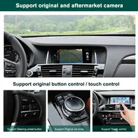 Écran tactile de 8,9 pouces double DIN avec CarPlay sans fil, Android Auto, lecteur CD, moniteur stéréo pour BMW X3 F25 CIC NBT