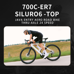 Vélo de route SILURO6 avec cadre en aluminium, fourche en carbone, transmission électronique L-TWOO ER7, freins à disque hydrauliques - Product Image 2