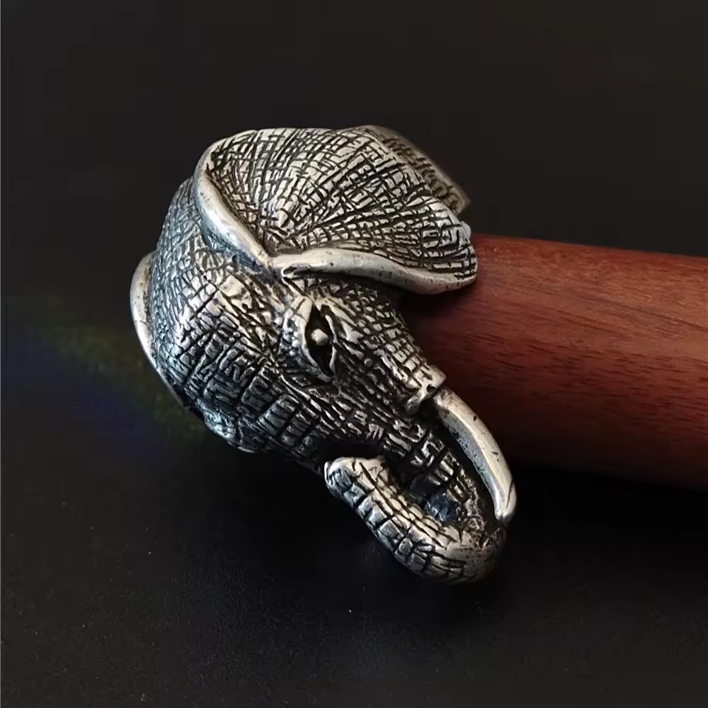 925 silver ring with elephant
