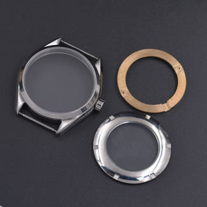 Boîtier de montre mécanique <span class=keywords><strong>automatique</strong></span> 41 mm argenté compatible avec les mouvements ETA 2836, 2824, Mingzhu/DG 2813/3804, <span class=keywords><strong>Miyota</strong></span> 8205/8215/<span class=keywords><strong>821A</strong></span> - Product Image 4